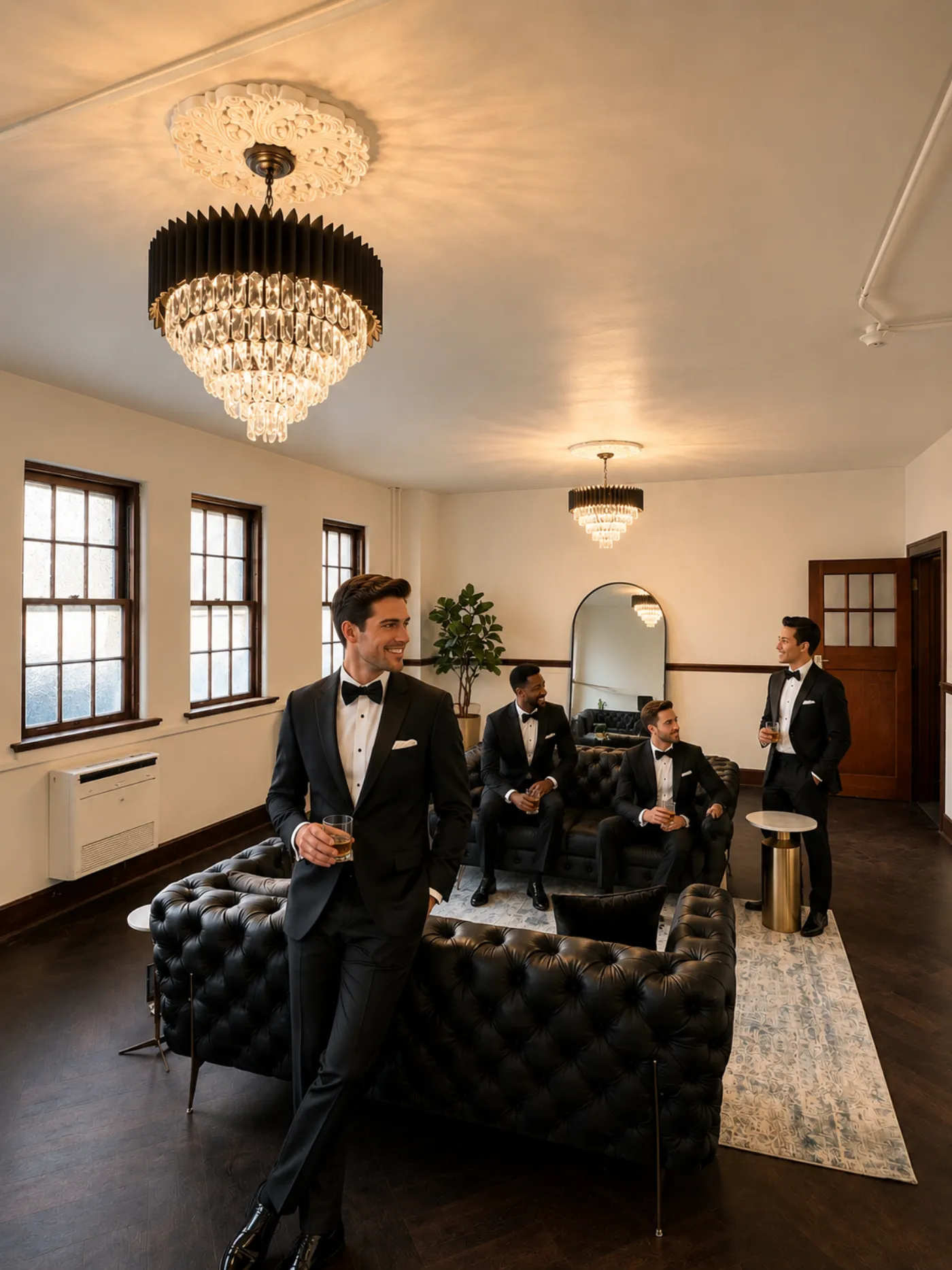 The groom's getting-ready suite